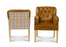 Scout Bench in Brown Cerrato with Multispot Natural - Kubek Furniture
